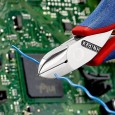 Кусачки боковые Knipex 115мм для электроники с двухкомпонентными рукоятками 