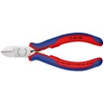 Кусачки боковые Knipex 130мм для электроники с двухкомпонентными рукоятками 