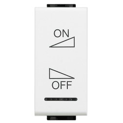 Клавиши с символами для автоматизации для 2 функций 1м регулировка ON-OFF  LivingLight белый 