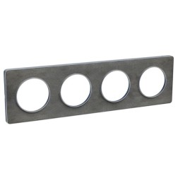 Рамка Odace 4 поста сланец (алюминевая вставка)  Рамка Odace 4 поста сланец (алюминевая вставка)