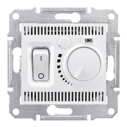 Термостат 10А для теплого пола Sedna белый  Термостат 10А для теплого пола Sedna белый