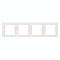 Рамка Sedna 4 поста горизонтальная, бежевый 