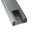 Кабель-канал алюминиевый 110х50 мм (с 1 крышкой), цвет серый металлик, DKC In-liner Aero (кабельный короб) 
