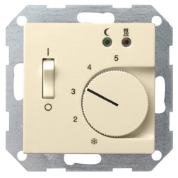 Термостат 230V с выносным датчиком System 55 Gira крем глянцевый 
