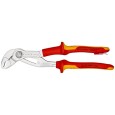 Клещи переставные Knipex Cobra VDE 1000V 2 дюйма 50мм хром 2-к ручки с петлей страховки L-250мм 