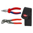 Набор в поясной сумке Knipex клещи переставные Cobra 1 1/4 дюйма и пассатижи удлиненные 