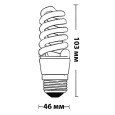 Лампа энергосберегающая ESL QL7 20W 2700K E27 спираль d46x103 теплая 