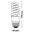 Лампа энергосберегающая ESL QL7 25W 4200K E27 спираль d46x110 белая 