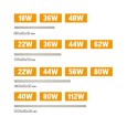 Светодиодный светильник Mercury LED Mall ВАРТОН 2026*66*58 мм опал 80W 4000К 