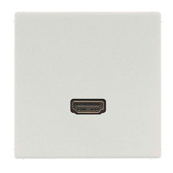Розетка HDMI 1 местная Jung LS Светло-серый механихм+накладка 