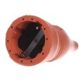 ABL Розетка кабельная с/з, резиновая, 16A, 2P+E, 250V, IP44, для кабеля 1,5 мм2 (оранжевый) 