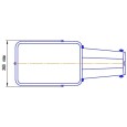 Консольный светильник ЖКУ28-400-003 400 Вт Е40 IP53 с плоским стеклом под лампу ДНАТ 
