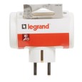 Разветвитель (тройник) Legrand 16А на 3 розетки с заземлением белый 