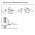 Саморегулирующийся кабель для обогрева труб HTM2-CT 2м 