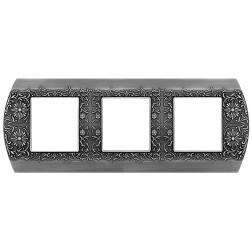 Рамка на 3 поста гор/верт Sanremo Fede graphite 