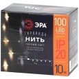 Гирлянда ЭРА ENIN -10NW LED Нить 10м теплый свет 220V 5056396208181 