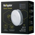Умный датчик протечки воды Navigator 14549 NSH-SNR-W01-WiFi питание CR2 3В оповещение светом, звуком 