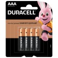 Батарейка AAA Duracell LR03 BASIC MN2400 (упаковка 4шт) 116085 