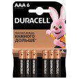 Батарейка AAA Duracell LR03-6BL BASIC MN2400 (упаковка 6 шт) 5000394107472 