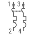 Автоматический выключатель 2P 40А (В) 4,5kA ВА 47-63 EKF PROxima (автомат) 