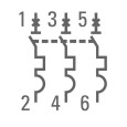Автоматический выключатель 3P 32А (В) 4,5kA ВА 47-63 EKF PROxima (автомат) 