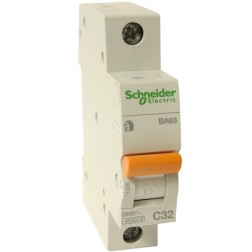 Автоматический выключатель Schneider Electric ВА63 1п 6A C 4,5 кА (автомат) 