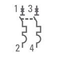 Автоматический выключатель 2P 50А (C) 4,5kA ВА 47-63 EKF PROxima (автомат) 