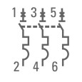 Автоматический выключатель 3P 63А (C) 4,5kA ВА 47-63 EKF PROxima (автомат) 