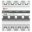 Автоматический выключатель 4P 32А (C) 4,5kA ВА 47-63 EKF PROxima (автомат) 