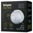 Умный датчик присутствия Navigator 14551 NSH-SNR-M01-WiFi питание CR123А 3В оповещение светом 