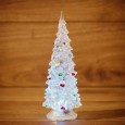 Фигура светодиодная на подставке Елочка средняя 1LED RGB 20см Питание от 3 AG13 (в комплекте) 