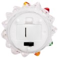 Фигура светодиодная на подставке Елочка средняя 1LED RGB 20см Питание от 3 AG13 (в комплекте) 
