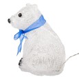 Акриловая светодиодная фигура Белый мишка 20LED 20см Питание от 3AA (не входят в комплект) 