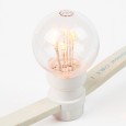 Гирлянда LED Galaxy Bulb String 10м, белый КАУЧУК, 30 ламп*6 LED ТЕПЛО-БЕЛЫЕ, влагостойкая IP65 