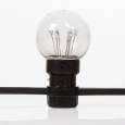 Гирлянда LED Galaxy Bulb String 10м, черный КАУЧУК, 30 ламп*6 LED ЖЕЛТЫЕ, влагостойкая IP65 