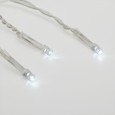 Гирлянда светодиодная Бахрома 3*0,8 м 200 LED БЕЛЫЕ, прозрачный ПВХ 