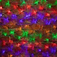 Гирлянда Сеть 1х1,5м, 160LED мультиколор IP44 свечение с динамикой, черный провод, 230В 