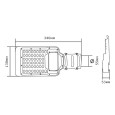 Консольный светодиодный светильник FL-LED Street-01 30W 2700K 3200Lm 230V черный 346x130x53mm 