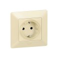 Умная розетка 2К+З 16А 230В  Legrand Valena Life NETATMO слоновая кость (бежевый) 
