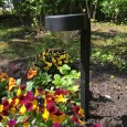Садовый светильник ЭРА SL-PL42-DMD на солнечной батарее, пластик, черный, 42см 