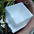 Садовый светильник ЭРА SL-PL20-СUB на солнечной батарее, пластик, прозрачный, черный 20см 