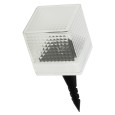 Садовый светильник ЭРА SL-PL20-СUB на солнечной батарее, пластик, прозрачный, черный 20см 