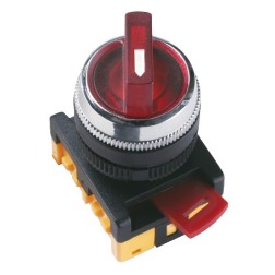 Переключатель ANC-22-2 2 полож.крас.неон/240В I-O 1з+1р ИЭК 