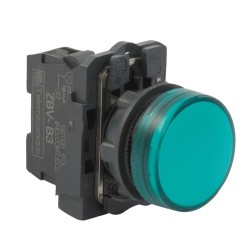 Сигнальная лампа Schneider Electric XB5AVB3 22мм 24В зеленая 