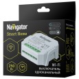 Умный выключатель Navigator 82 632 NSH-SWITCH-01-WiFi одноканальный 250Вт (LED) и 2300Вт (ЛОН) 