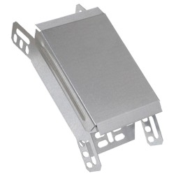 Поворот 45° вертикальный внешний с крышкой для лотков 80х150 ИЭК  Поворот 45° вертикальный внешний с крышкой для лотков 80х150 ИЭК