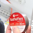 Изолента ПВХ серо-стальная 19мм 20м -50..+80 6кВ серии EKF SafeFlex 