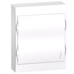 Шкаф навесной Schneider Electric Easy9 на 24 (2x12) модуля с белой дверью с клемниками N+PE 