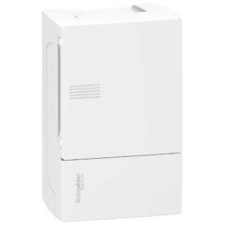 Щиток навесной Schneider Electric Resi9 Mini Pragma 4 модуля с белой дверью 2 шины N и PE 