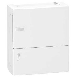 Щиток навесной Schneider Electric Resi9 Mini Pragma 8 модулей с белой дверью 2 шины N и PE 